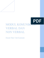 Modul Komunikasi Verbal Dan Non Verbal: Desak Putu Yuli Kurniati