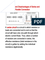 Advantages and Disadvantages of Series and Parallel Connection