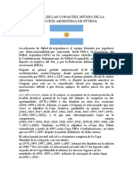 Historia de Las Copas Del Mundo de La Selección Argentina de Fútbol