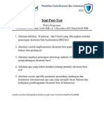 Soal Post Test Duta Ekonomi Biru Indonesia 2022