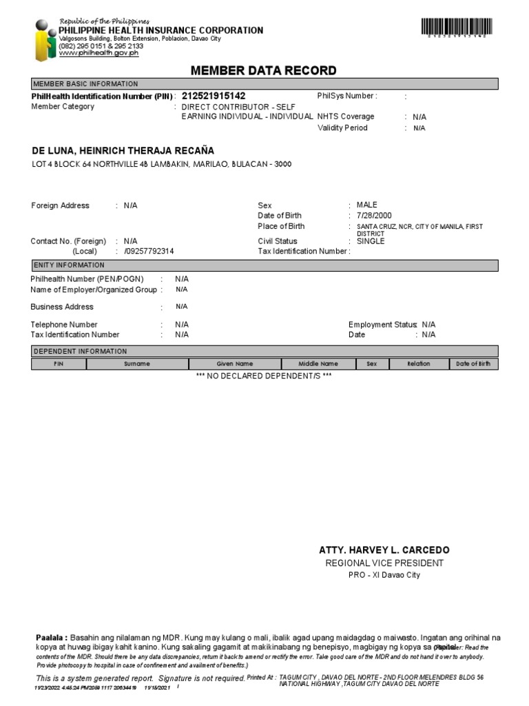 De Luna Heinrich Theraja Recaña MDR PDF Health Sciences Social