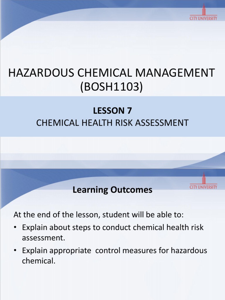 Chemical Health Risk Assessment Guide | PDF | Risk | Safety