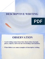 Descriptive Writing 