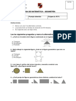 PRUEBA DE MATEMÁTICA Geometria