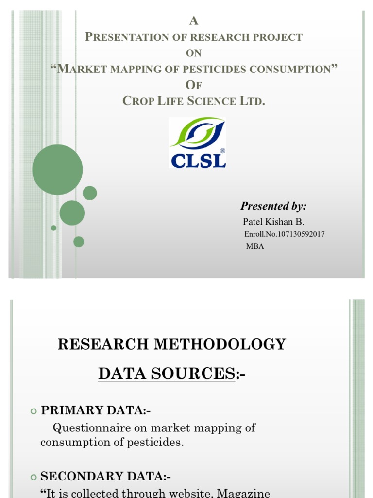 Crop Life Science Ltd. Research Report Presentation PDF Retail Sales