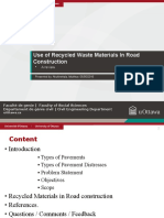 Use of Recycled Waste Materials in Road Construction: - A Review