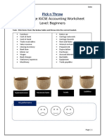 Pick N Throw - Accounting Worksheet