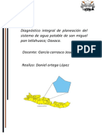 Diagnóstico integral del sistema de agua potable de San Miguel Pan Ixtlahuaca