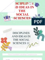 Diss Lesson 1 (Nature and Function of Social Science Disciplines)