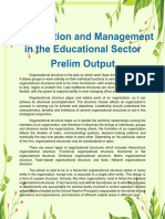 Organizational Structure Types and School Hierarchy