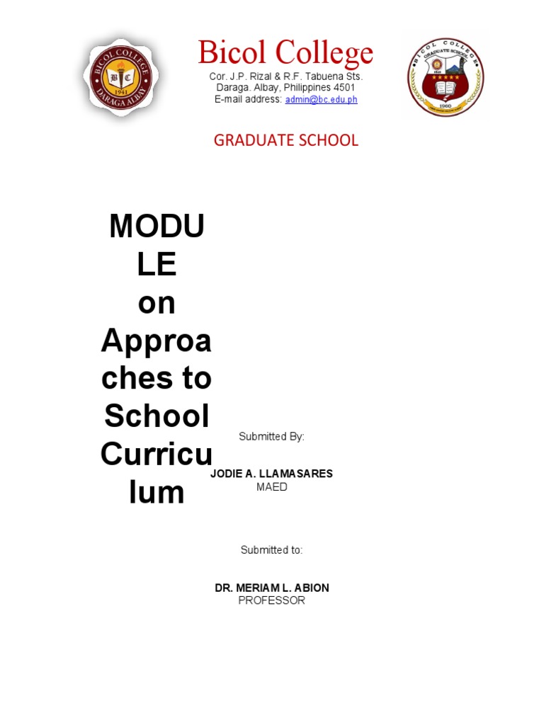 module-in-approaches-to-school-curriculum-pdf