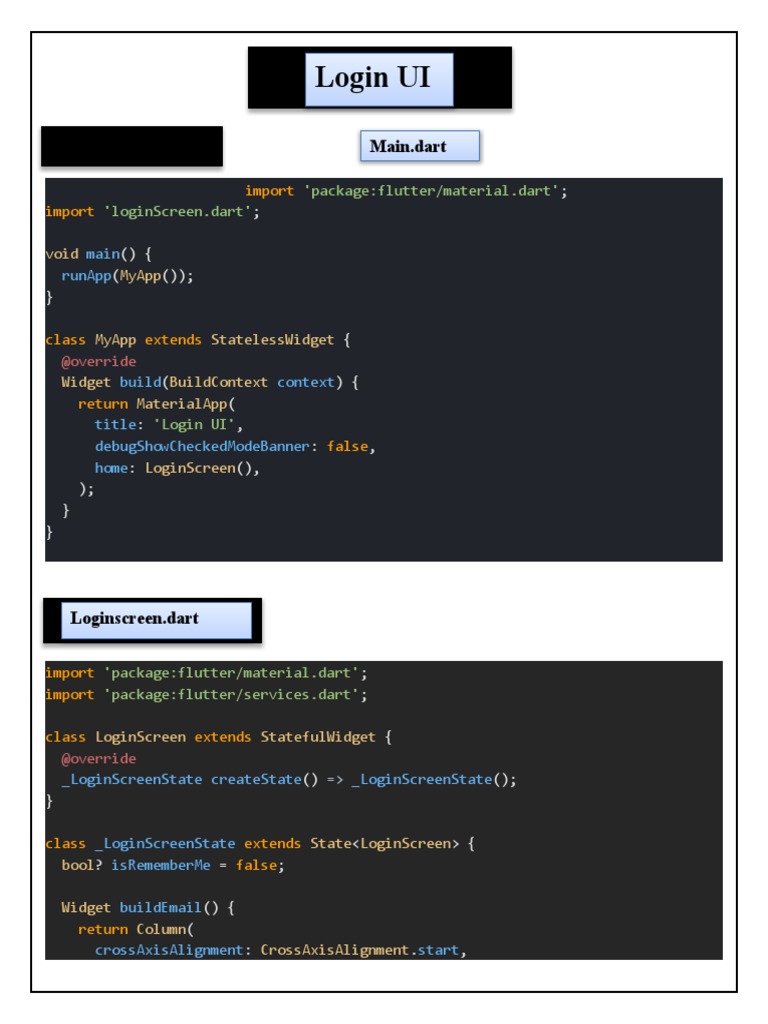 Source Code Editing Flutter | PDF