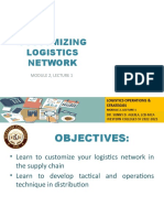 Module 2 Lecture Customizing Logistics Network