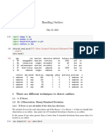 Outlier Detection and Capping