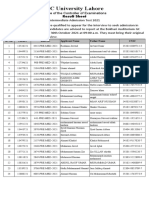 GC University Lahore Announces Qualified Candidates for F.Sc Pre-Medical Interview