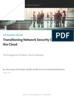 Esg Research - Report Network Security Controls To The Cloud Aug 2020