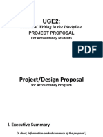 Project Proposal For Accountancy