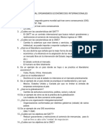 Guía Examen Parcial Organismos Económicoss Internacionales