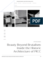 Beauty Beyond Brutalism - Inside The Historic Architecture of PICC