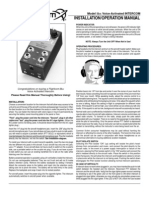 Installation/Operation Manual: Model Voice-Activated INTERCOM