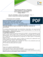 Guía de Actividades y Rúbrica de Evaluación - Unidad 1 - Paso 2 - Diseño y Manejo de Los Sistemas Agroforestales