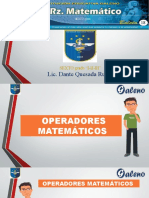 Razomamiento Matematico - Tema #18 Operadores Matematicos 16 Agosto 2021