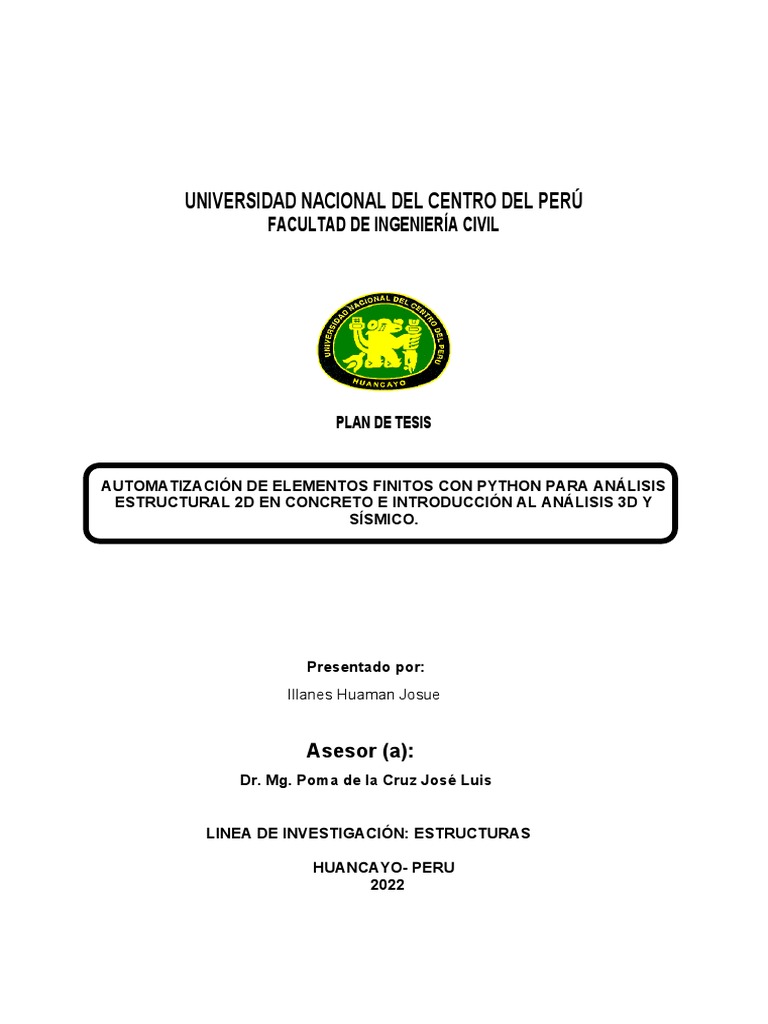 Automatización de Elementos Finitos en Python | PDF | Método de ...