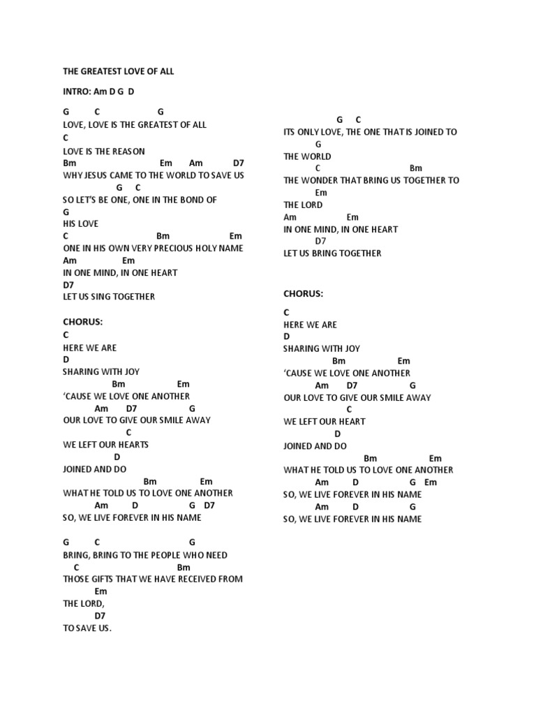 The Greatest Love of All PDF