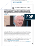 Dogma Vacunal - Las Advertencias Del Padre de La Pediatría Argentina - Ciencia y Salud - Diario La Prensa