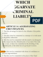 Circumtances Which Aggarvate Criminal Liabilty