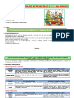 6° Grado - Experiencia de Aprendizaje N°11