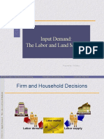 ch09 - Input Demand The Labor and Land Markets