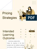 Module # 1 Pricing Strategies