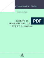 Lezioni Di Filosofia Del Diritto Per La.a. 2001-2002 (Enrico Pattaro)