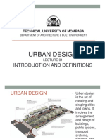 Lecture 1 - Intro and Urban Context Concepts URBAN DESIGN