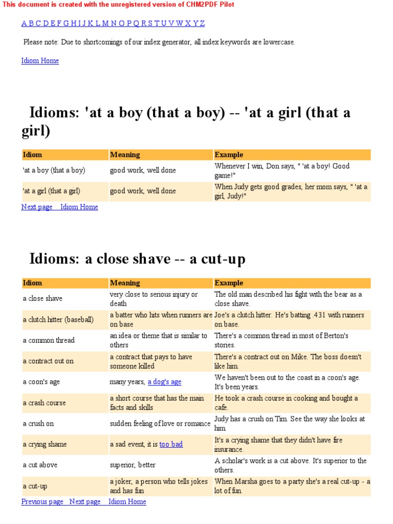 English Idioms PDF Batting (Baseball) Idiom