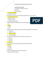 Soal Ipa Materi Sistem Gerak Pada Manusi