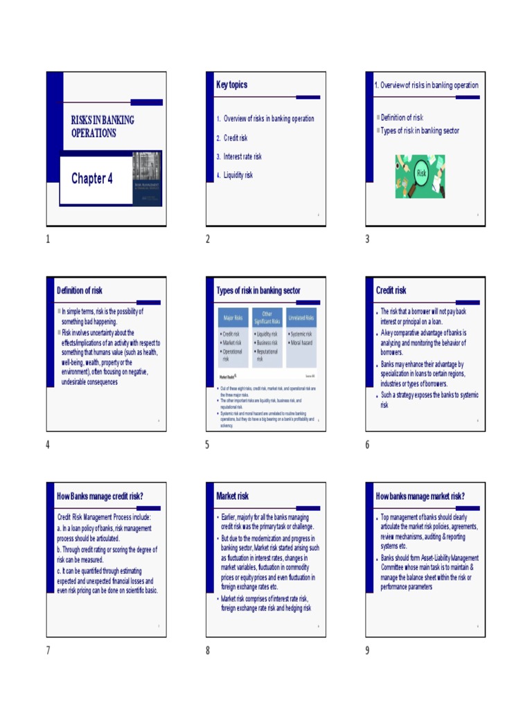 Major Risks in Banking Operations | PDF | Financial Risk | Market Liquidity