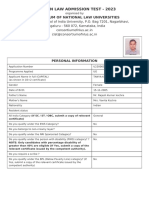 CLAT 2023 Application Form