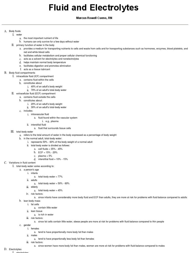 Understanding Fluid and Electrolyte Balance | PDF | Bicarbonate | Chemistry