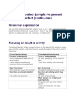 Present Perfect VS Present Perfect Continuous