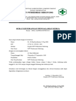 SURAT KETERANGAN PENGALAMAN KERJA Dan BERKINERJA BAIK