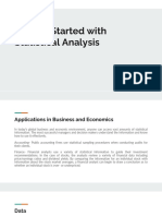 Module 1 Getting Started With Statistical Analysis