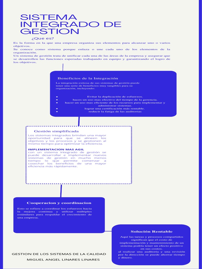 Beneficios de un Sistema de Gestión Integrado | PDF