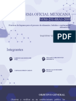 Norma Oficial Mexicana: NOM-251-SSA1-2009