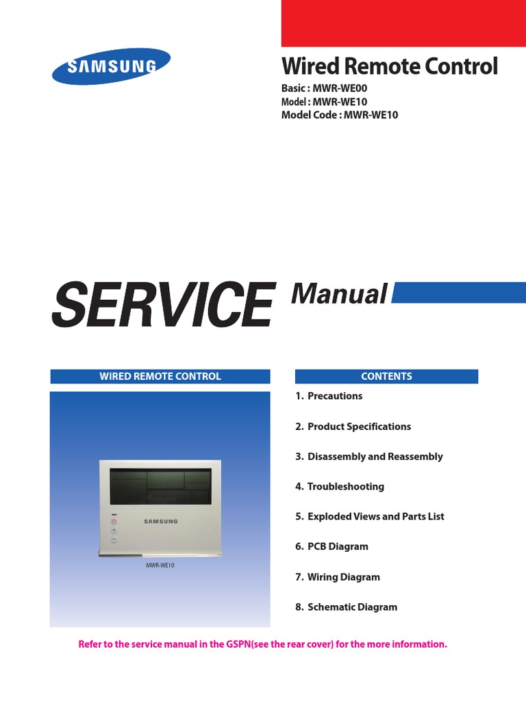 SAMSUNGMWRWE10BACKLITCONTROLLERDUCTED Remote Controller PCC