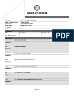 Audit Checklist - EMS