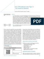 Application of Botulinum Toxin Type A