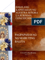 Dakilang Kapistahan NG Nuestra Señora La Purisima Concepcion