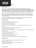 Front Desk Receptionist Job Description